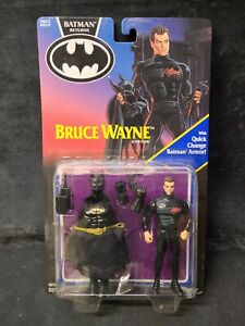 1991 Kenner BATMAN RETURNS BRUCE WAYNE Action Figure Quick Change Armor NIP