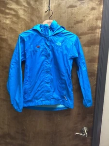 Youth "The North Face " neon blue hooded windbreaker.Size L 14-16. P.O. - Picture 1 of 2