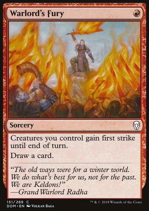 MTG Magic the Gathering Warlord's Fury (151/296) Dominaria LP - Image 1 of 1