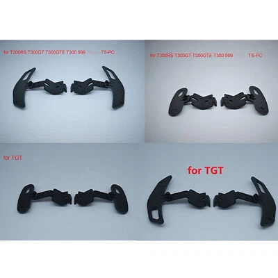 2pcs For Thrustmaster T300RS/GT/GTE 599 TS-PC TGT Carbon Fiber Paddle Shifter - Image 1 of 4