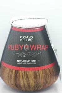 CoCo Deluxe Remy Tangle free 100%  Virgin Human Hair Ruby Wrap  8 " P730~ H21 - Picture 1 of 7