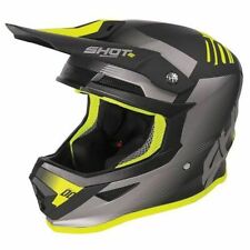 Shot Furious SRS Race Enduro Motocross MX Helmet Trust Black Neon Yellow - XL
