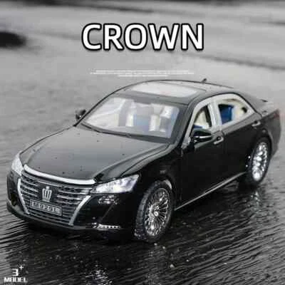 1:24 Toyota Crown  Model Diecast Alloy Car Model Diecast Toy Vehicle Sound Light - Image 1 of 4