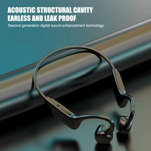 Outdoor Bone Conduction Headphones Bluetooth 5.3 Wireless Earbuds Sport Headset* - Photo 1 sur 6