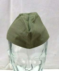 East German NVA Overseas Cap Green HBT size 56 US 7 22cm each H211 - Picture 1 of 6