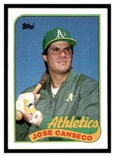 1989 Topps #500 JOSE CANSECO Oakland Athletics ~F5T