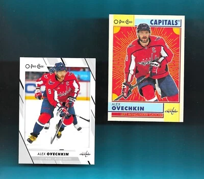 BOTH! ALEX OVECHKIN-WASHINGTON! 2023-24 OPC BASE/22-23 RETRO # 8 SHARP! - Image 1 of 2