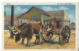 VTG Postcard - Ox Cart in Old Mexico - Picture 1 of 2