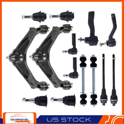 Set Of 14 Fits For 2002-2006 Chevrolet Avalanche 2500 Ball Joints Tie Rod Ends - Image 1 of 4