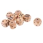 Lots 10 D6 6-Side Dice Role Playing For Dnd Math Teaching Board Game Natural