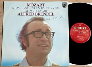 MOZART Piano Sonatas ALFRED BRENDEL ED1 PHILIPS STEREO LP SIGNED AUTOGRAPH NM - Picture 1 of 5
