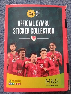 160 PACKS PACKETS SEALED BOX MARKS & SPENCER M&S PANINI WALES STICKER CYMRU NEW