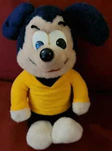 Knickerbocker Disney 1975 de colección peluche/relleno enojado Mickey Mouse juguete/muñeca de 12 - Imagen 1 de 12