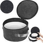 Plate Storage Case With Lid, 12" Felt China Storage Containers Dinnerware Storag