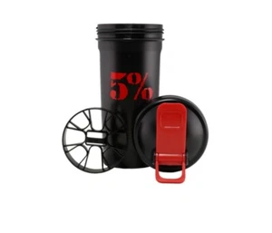 (2 PACK)5% Nutrition SHAKER CUP Protein Blender Sport Bottle Mixer 28 oz - Picture 1 of 5