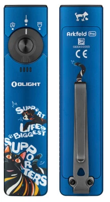 Olight Arkfeld Pro Paw Edition CW LED Light/Green Beam/UV, 1300 Lumens