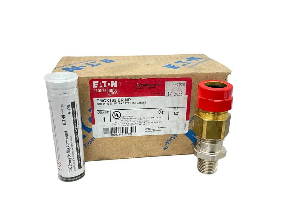 EATON CORPORATION TMCX165 BR NP, 1/2” FOR TYPE MC AND TYPE MCI CABLES - Image 1 of 1