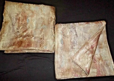 CROSCILL SHIMMER MAUVE TUSCAN 风格花卉铂金(一对)面板 44 X 85 — 第 1/4 张图片