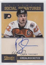 2012-13 Panini Classics Signatures Social Signatures Rick Tocchet #SS-RT Auto