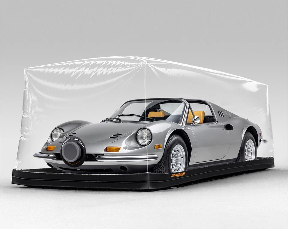 Cubierta de burbuja para coche Amazon Protection Ferrari Dino 206 GT | Almacenamiento coches clásicos Foto 1 de 4