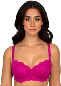 Smart & Sexy SA1465 Damen Temptation Spitze Balconette BH 36DD Glamberry Neu mit Etikett - Bild 1 von 4