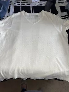 Ivory white stag sweater size 30 W/32W Beautiful! So Soft And Feminine - Picture 1 of 5