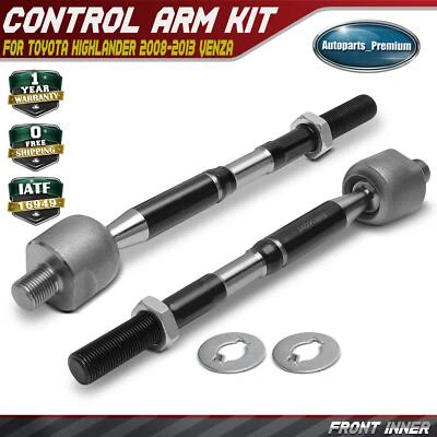 Kit de extremo de barra de amarre interior delantera de 2 piezas para Toyota Highlander 2008-2013 Venza 2009-2016 Foto 1 de 4