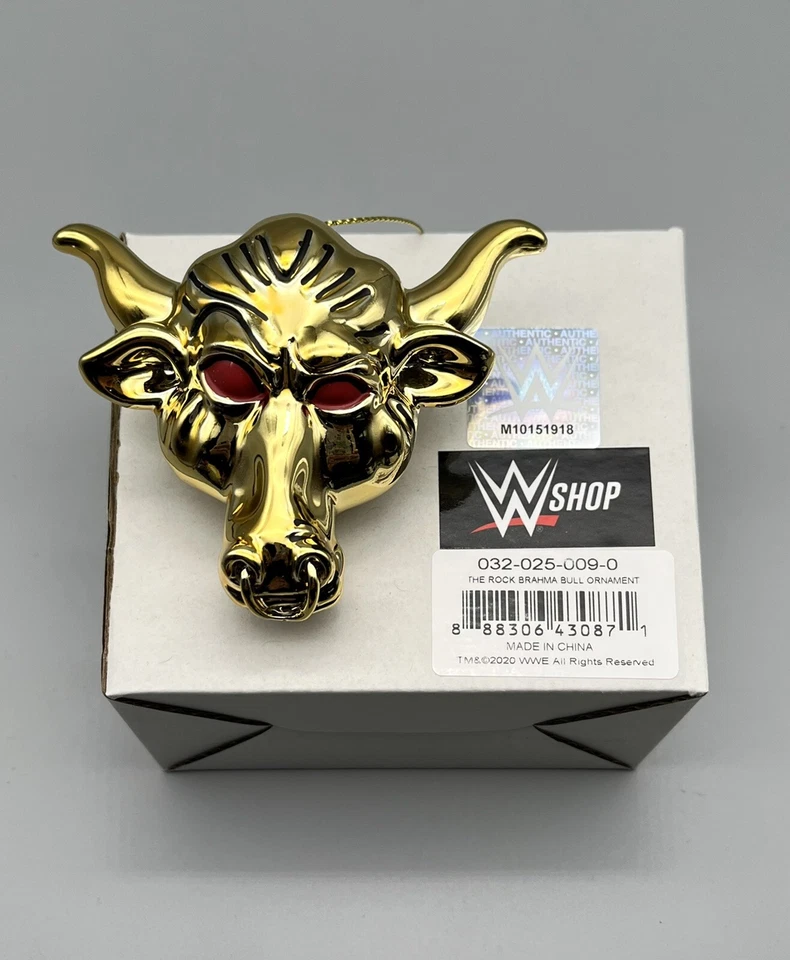 WWE The Rock Brahma Bull Ornament Dwayne Johnson
