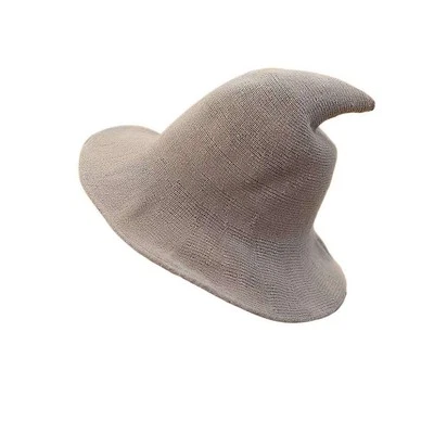 Sombrero de bruja de Halloween hecho de fieltro de lana de alta calidad fiesta disfraces sombrero de bruja Foto 1 de 4