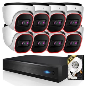 Surveillance Camera System with AI Object Recognition – 8CH NVR 8 x 4MP PoE... - Picture 1 of 11
