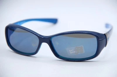 NOVO ÓCULOS DE SOL NIKE 0580 444 301 AZUL ESPELHADO ARMAÇÃO AUTÊNTICA 58-14 - Imagem 1 de 4