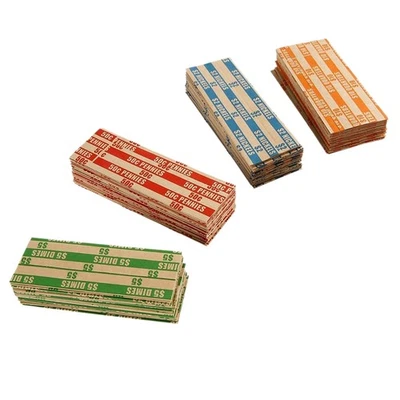 1 000 Enveloppes à Pièces Plates à Rayures Assorties - Pièces de un Cent, d6955 - Photo 1/4