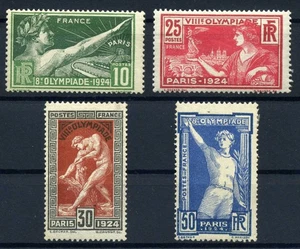A947/ FRANCE / OLYMPICS GAMES PARIS 1924 – Y&T # 183 / 186 MINT MH –COMPLETE SET - Picture 1 of 1