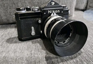 Cámara Nikon F SLR de 35 mm de colección con lente zoom Nikkor-H 1:2 f=50 Kogaku - Imagen 1 de 7