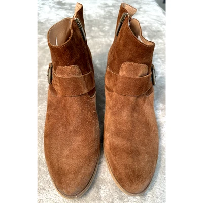 Sundance by Vera Gomma Viola Gamuza Western Botines Mujer Talla 10 EU 41 Foto 1 de 4