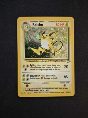 Raichu 16/130 MP - Holo Rare - Base Set 2 - Image 1 of 3