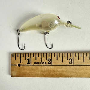 Vintage Norman Deep Little Baby N Crankbait Fishing Lure Clear White - Picture 1 of 3
