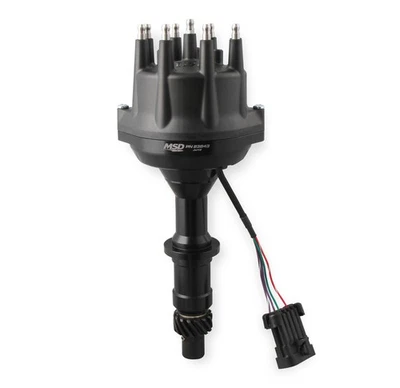23843 MSD Black, Pontiac V8 Dual Sync Distributor - Image 1 of 4