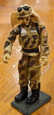 Vintage G.I. Figura de acción Joe Dusty (1985) 3,75" - Accesorios parciales Foto 1 de 4