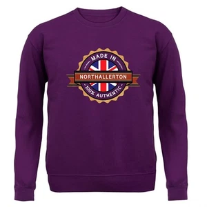 Made In Northallerton - Kids Hoodie / Sweater - Town City Village Born Love Live - Picture 1 of 20