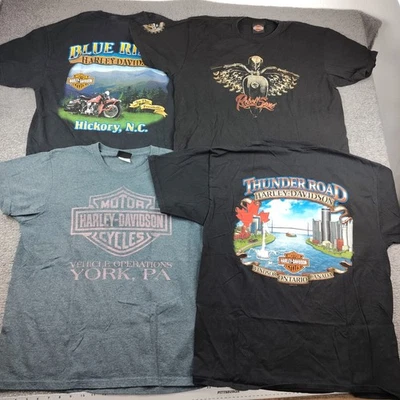 Lote de paquete de camisas Harley Davidson (9 camisas) para hombre calce pequeño etiqueta L Foto 1 de 4