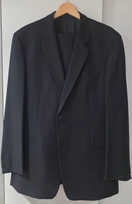 Giorgio Armani - Mens Vintage Black Vintage Suit. C48,W36L32. Worn, Excel. Cond. - Image 1 of 4