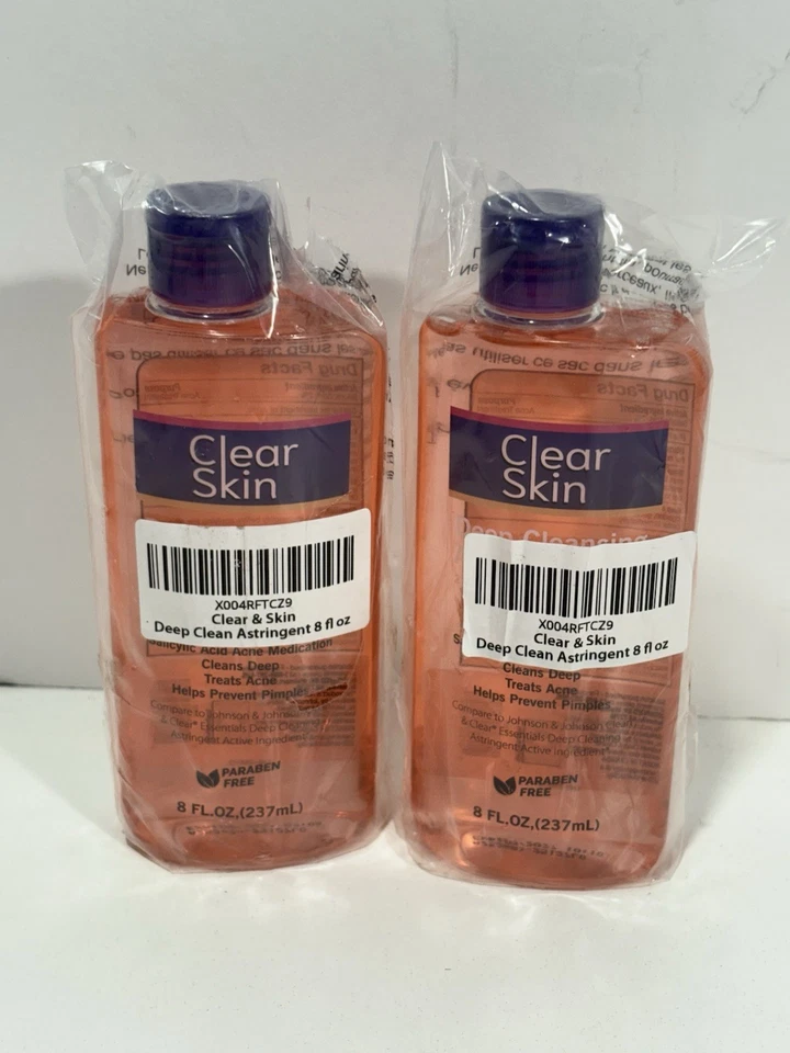 2 Clean & Clear Essentials Deep Clean Astringent Paraben Free RARE Exp: 2027 - Image 1 of 3
