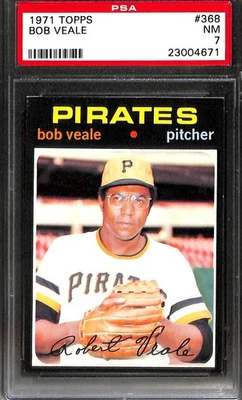 1971 TOPPS #368 BOB VEALE PSA 7 NM 23004671  - Image 1 of 3