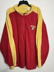 Vintage Florida State Seminoles Sweatshirt Herren 2XL rot gold Fleece 1/4 Zip NCAA - Bild 1 von 4