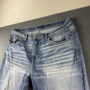 Jeans BKE uomo 36x30 blu Tyler gamba dritta punto spesso ricamato baffo - Foto 1 di 12