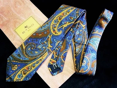 ETRO Italy ETO Used Necktie Tie Ties Mens Unisex SILL Multicolor Gorgeous H51 - Image 1 of 3