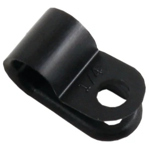 PAQUETE DE 100 - 1A FUENTE - ABRAZADERAS DE CABLE MOLDEADAS NAILON NEGRO # CCB-14 - Imagen 1 de 2