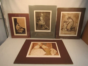 Arline Langman Four Etching Prints Each Pencil Hand Signed & Numbered - Picture 1 of 13