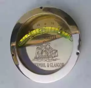 Ship Inclinometer 4 Inch Ship Solid Brass Nautical Instruments Gift Items - Picture 1 of 4